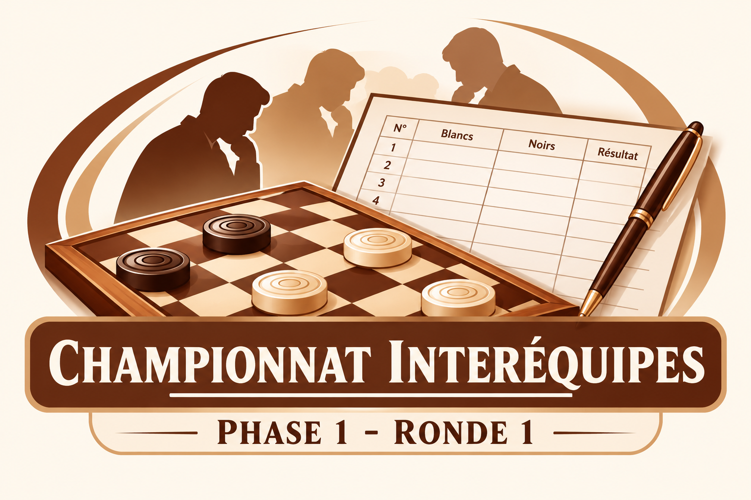 Quelques parties du championnat interéquipes – Phase 1, ronde 1