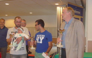 Promotion B : 1er Régis VERQUERRE (à droite) du club de Leers (LRNP), 2 ème Raphaël ALTIERI (à gauche) du club de Wattrelos (LRNP), 3 ème Victor LELONG (au centre) du club de Bourges