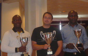 Champion de FRANCE 2016 : Arnaud CORDIER (au centre), 2 ème  Oscar LOGNON du club de Nantes (à gauche), 3 ème  Désiré N'DJIB  du club de Lille.