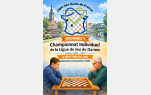 Championnat individuel – Journée 1 à Wattrelos