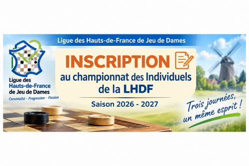 Inscription au championnat  des Individuels de la LHDF