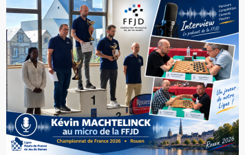 « Kévin Machtelinck au micro de la FFJD après le Championnat de France 2026 ».