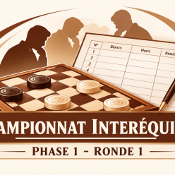 Quelques parties du championnat interéquipes – Phase 1, ronde 1